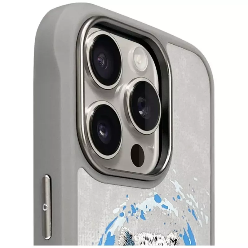 Nimmy Pantera MagSafe-hoesje voor iPhone 16 Pro lichtgrijs