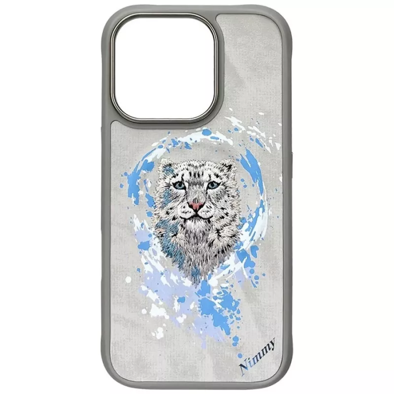 Nimmy Pantera MagSafe-hoesje voor iPhone 16 Pro lichtgrijs