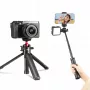 ULANZI MT-16 ministatief selfiestick met kogelkop en cold shoe, zwart