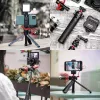 ULANZI MT-16 ministatief selfiestick met kogelkop en cold shoe, zwart