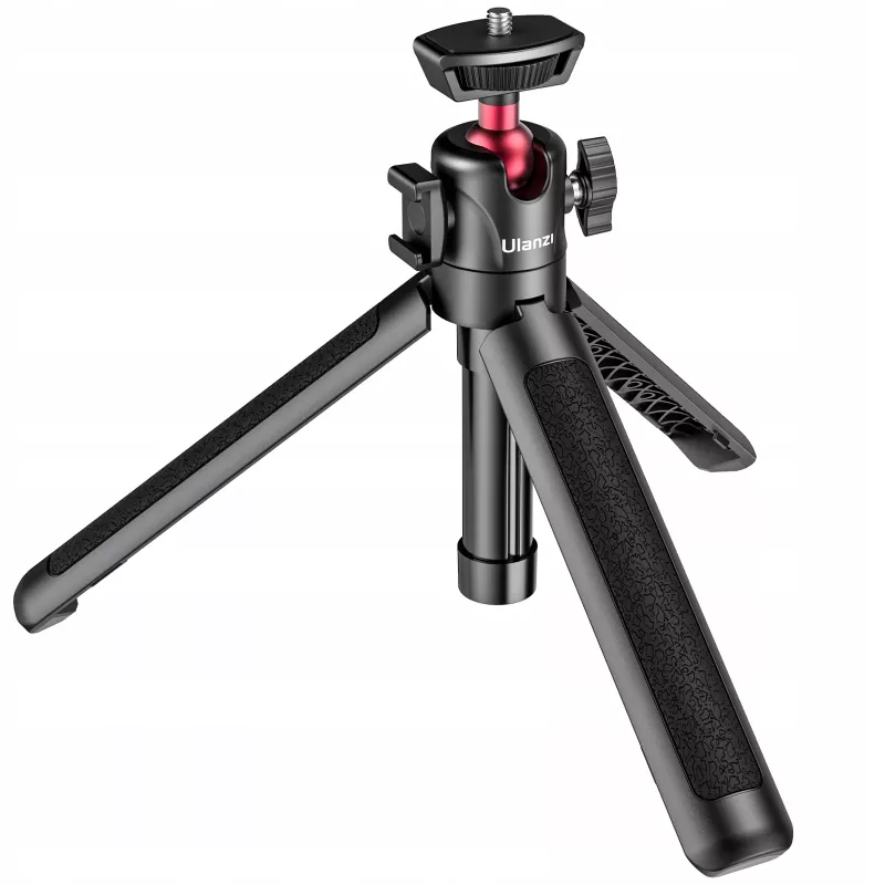 ULANZI MT-16 ministatief selfiestick met kogelkop en cold shoe, zwart