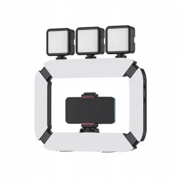 Ulanzi U200 LED videolamp met smartphonehouder - bi-color 2500K-8500K
