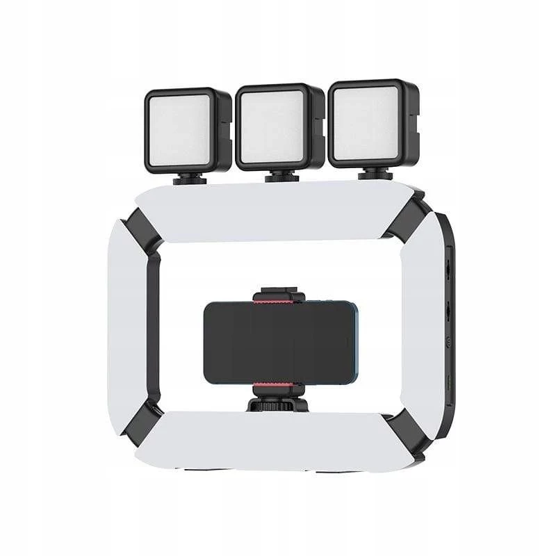 Ulanzi U200 LED videolamp met smartphonehouder - bi-color 2500K-8500K