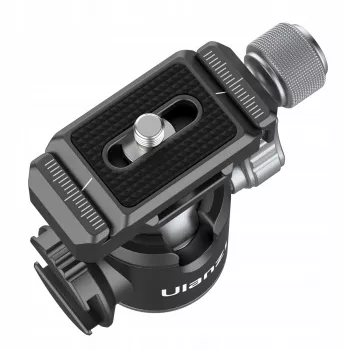 Ulanzi U-80L 3D-kogelkop met Arca-Swiss snelwisselplaat, 20 kg belasting, 360° panoramische rotatie, zwart