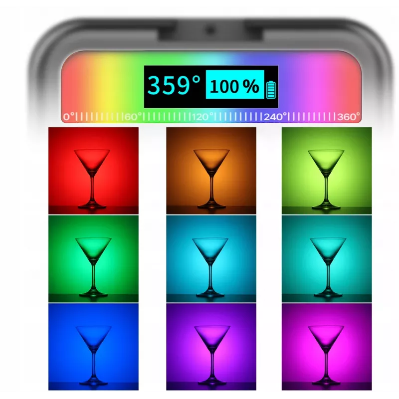 Ulanzi VL49 RGB LED videolamp, 2500K-9000K, 6W, 2000mAh