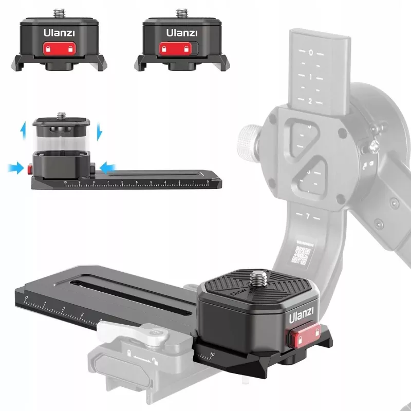 Ulanzi R085 snelwisselplaat met schaal voor DJI Ronin RS 2 / RSC 2