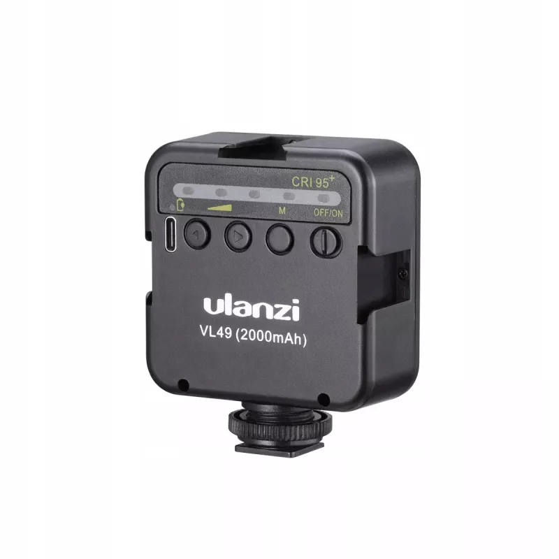ULANZI VL49 LED videolamp 49 LEDs 2000mAh USB-C oplaadbaar voor DSLR camera gimbal smartphone