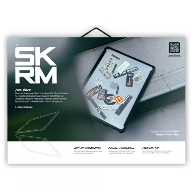 Skinarma Henko hard case voor MacBook Air 13 inch (2018-2020) - Frost Clear