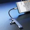 Dudao A16T USB-A Hub 4-Poort USB 2.0 Zwart