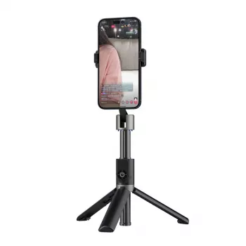 Dudao F18 Bluetooth Selfiestick met Statief 110 cm Zwart