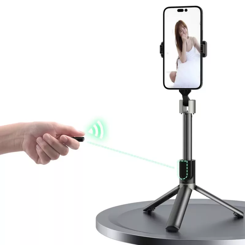 Dudao F18 Bluetooth Selfiestick met Statief 110 cm Zwart