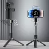 Dudao F18 Bluetooth Selfiestick met Statief 110 cm Zwart
