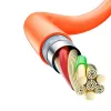 Dudao L24CC USB-C naar USB-C haakse kabel 120W 1m 180° draaibaar oranje