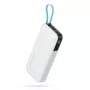 CUKTECH CUKP200NGLLG 55W 20000mAh powerbank met geïntegreerde USB-C-kabel - wit
