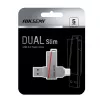 HIKSEMI USB-stick 32 GB E307C dual USB 3.2 USB Type-C grijs