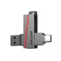 HIKSEMI USB-stick 256 GB E307C U3 dual USB 3.2 en USB Type-C grijs