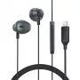 Acefast L1 in-ear hoofdtelefoon met Lightning-aansluiting, microfoon en afstandsbediening 1,2 m - zwart