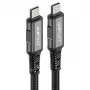 ACEFAST C1-09 USB-C naar USB-C USB4 PD3.1 5A 1m kabel - grijs/zwart