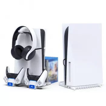 IPEGA multifunctioneel oplaadstation voor PS5 Slim wit