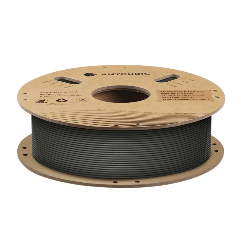 Anycubic Matte PLA Filament 1,75mm Zwart 1kg AHYGBK-101