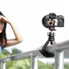 Ulanzi Claw Flexibele Tripod Pro met koudeschoen en 3x 1/4 inch-schroeven voor camera, smartphone, action cam
