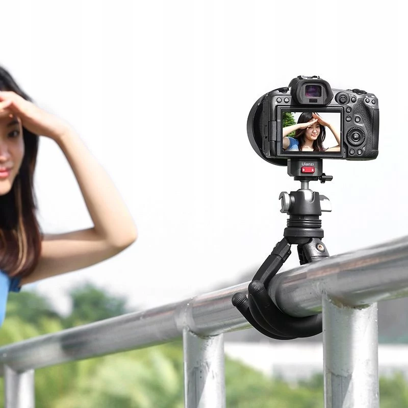 Ulanzi Claw Flexibele Tripod Pro met koudeschoen en 3x 1/4 inch-schroeven voor camera, smartphone, action cam