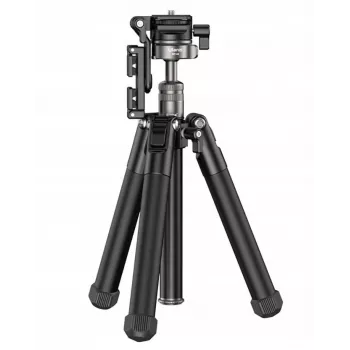 Ulanzi MT-63 professioneel statief + eenbeenstatief 145 cm vlog met telefoonhouder en teleprompter