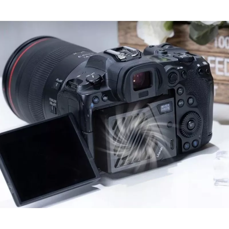 Ulanzi CA25 camera-koelventilator voor Sony Canon Fujifilm Nikon Panasonic spiegelloze camera's, zilver