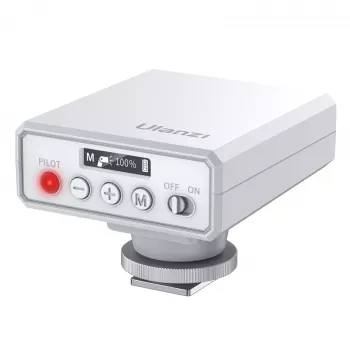 Ulanzi F12 GN12 RGB LED-videolamp met koudeschoenadapter, 2500K-9000K, 6W, 2000mAh, wit