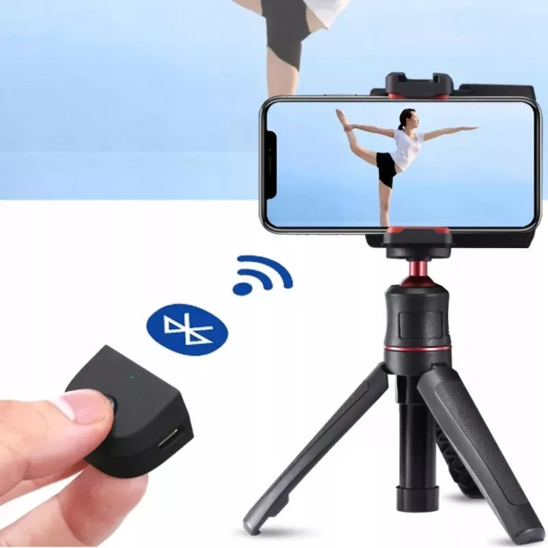 ULANZI CG02 smartphonegreep met Bluetooth-afstandsbediening en LED-lamp
