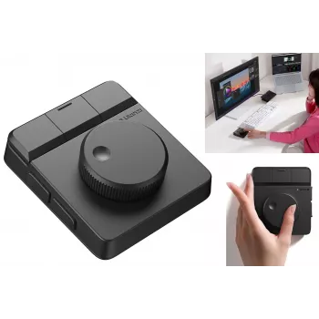 ULANZI D100H Bluetooth 5.0 haptische videocontroller met draaiknop en OLED-display