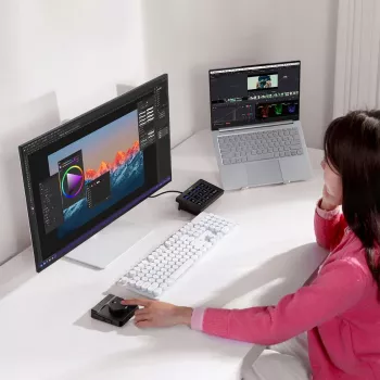 ULANZI D100H Bluetooth 5.0 haptische videocontroller met draaiknop en OLED-display