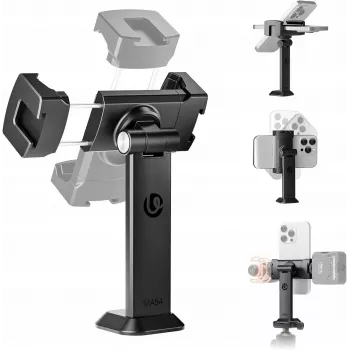 ULANZI MA54 telefoonhouder met 1/4 inch schroefdraad en Arca-Swiss snelwisselplaat, zwart