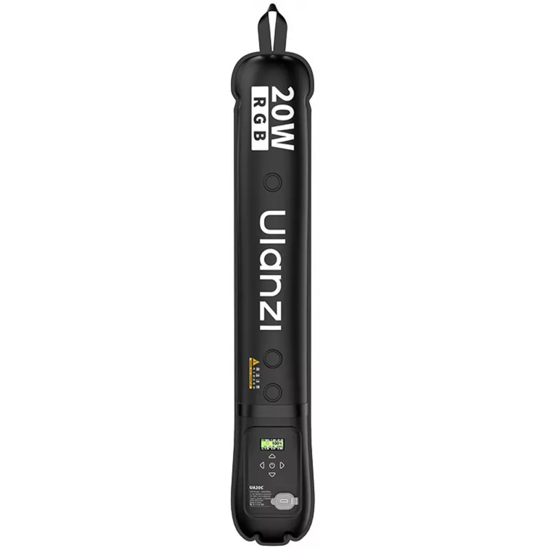 Ulanzi UA20C RGB LED-videolamp, 1800K-10000K, 10W, OLED-display