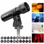 ULANZI LM01 10W LED-spotlight met gobo- en kleurfilters, zoom en effecten