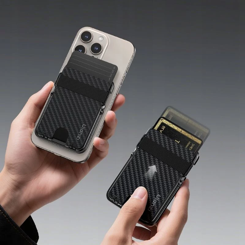ULANZI ML25 MagSafe wallet stand 2-in-1 kaarthouder & telefoonstandaard voor iPhone - zwart