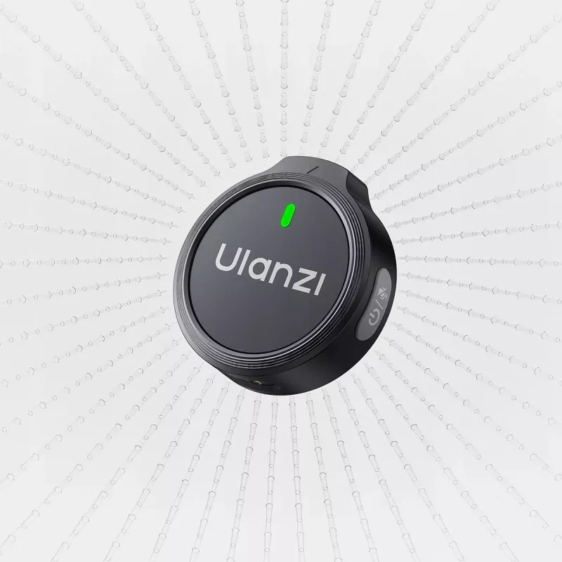 ULANZI A21 dual draadloze lavalier microfoon voor iPhone Lightning, 100m bereik, oplaadcase