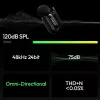 ULANZI A200 mini mic draadloze lavalier-microfoonset - 2 zenders, USB-C, 100m bereik, zwart