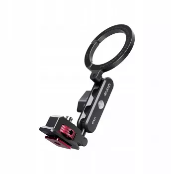 ULANZI MA56 magnetische telefoonhouder met gelede arm, MagSafe-compatibel, 1/4 inch schroefdraad & cold shoe, zwart