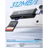 ULANZI CR3 3-in-1 SD/MicroSD/USB-kaartlezer met USB-C- en USB-A-aansluitingen