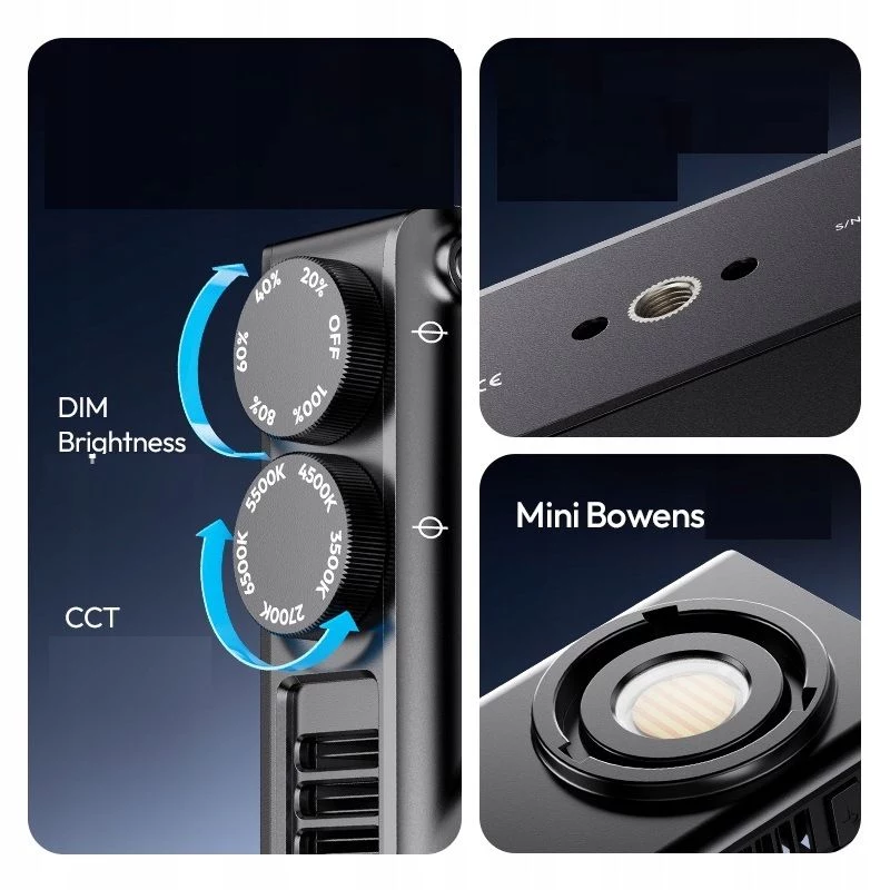 Ulanzi C01 LED-videolamp 2700K-6500K met lens
