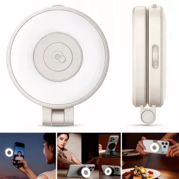 ULANZI LM21 LED-videolamp met MagSafe, 2500K-9000K, 6W, wit