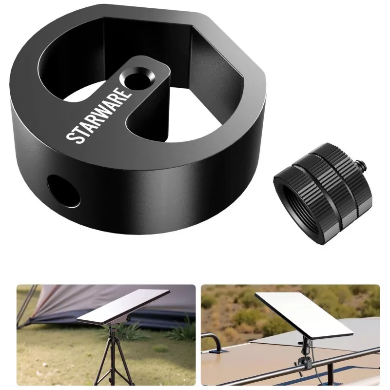 STARWARE tripod-montageadapter met 1/4 inch en 3/8 inch schroefdraad voor Starlink Mini / M62