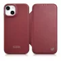 Icarer CE Premium Leather Folio Case voor iPhone 14 Plus met magneetklep MagSafe rood (WMI14220715-RD)
