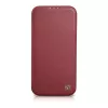 Icarer CE Premium Leather Folio Case voor iPhone 14 Plus met magneetklep MagSafe rood (WMI14220715-RD)