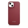 Icarer CE Premium Leather Folio Case voor iPhone 14 Plus met magneetklep MagSafe rood (WMI14220715-RD)