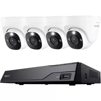 Reolink NVS8-12MD4 8-kanaals 12MP PoE NVR beveiligingscamerasysteem met 4 camera's