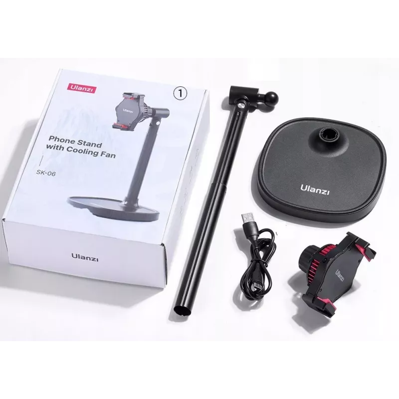 Ulanzi SK-06 magnetische telefoonkoeler ventilator - halfgeleiderkoeling, MagSafe-compatibel, USB-C, zwart