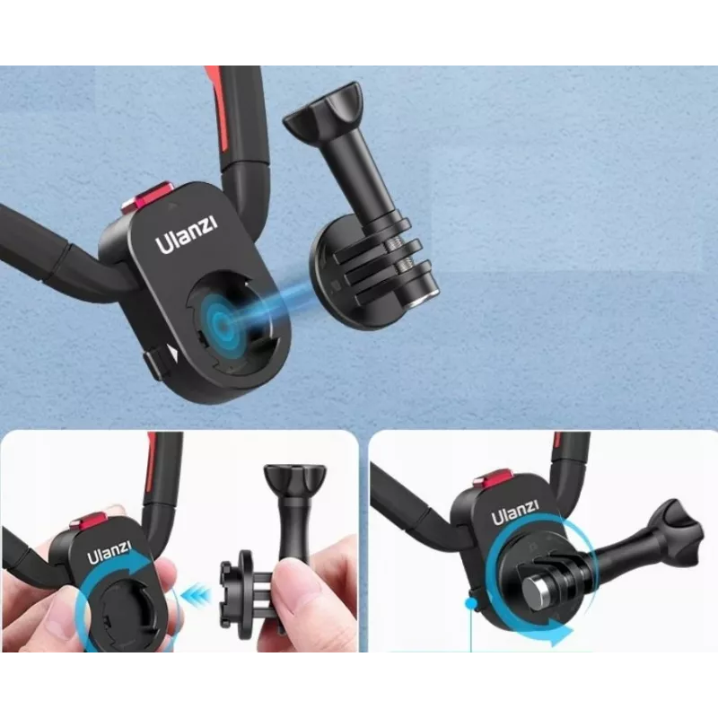 Ulanzi T011GBB1 flexibele nek mount voor GoPro / SJCAM / Xiaomi / DJI / Insta360