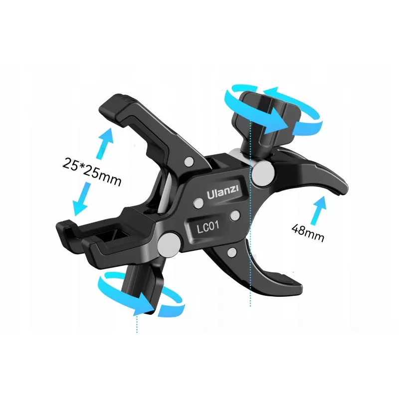 Ulanzi LC01 dubbel kogelgewricht Magic Arm-kit met 2x Super Clamp
